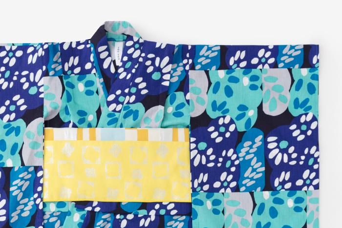 ●SOU・SOU× Kyoto Marubeni 소녀의 어린이 유카타/하나 아리 신나이