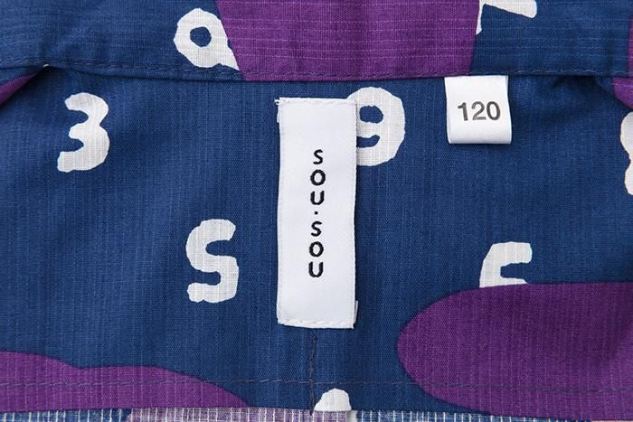 ●SOU・SOU× Kyoto Marubeni 소녀의 어린이 유쿠 카타/Sosu Tokumo Yozora