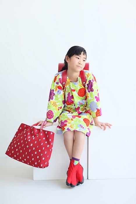 SOU・SOU 花柄 和装用バッグ SOU・SOUの通学小物（手提げ袋 大）