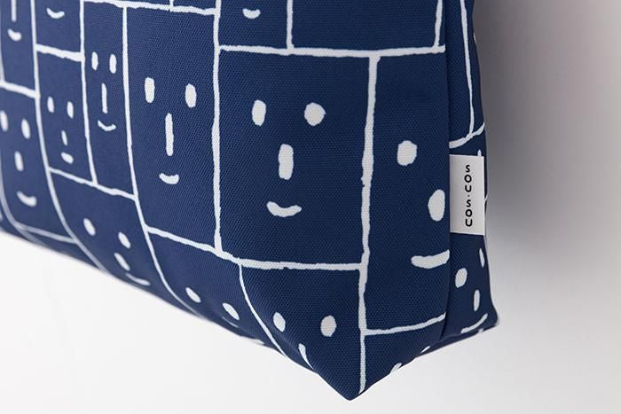 ● Tote Bag Small / Smile Face Blue