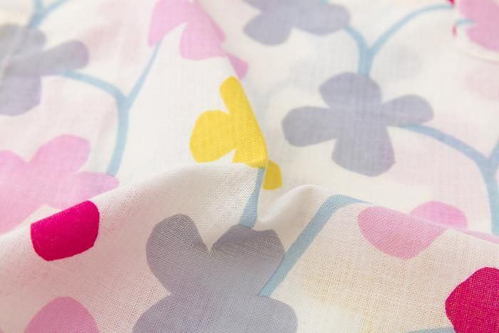 ●伊勢木棉 方形上衣／花遊戲