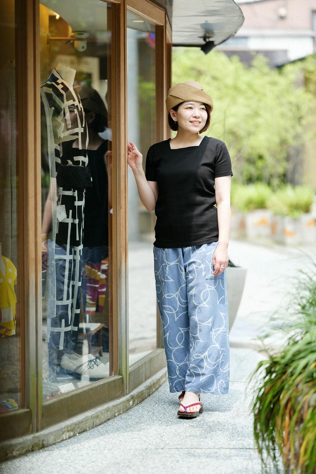 takashima chiku 40/40风（HIFU）吉班短袖/木羽毛颜色（木材）