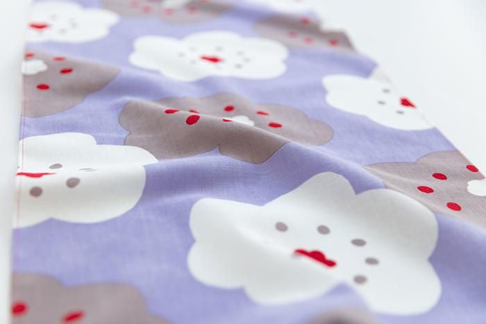 按重量出售的纺织品（伊势棉布手巾）/ Hohoemi 小紫红色 <50 厘米>