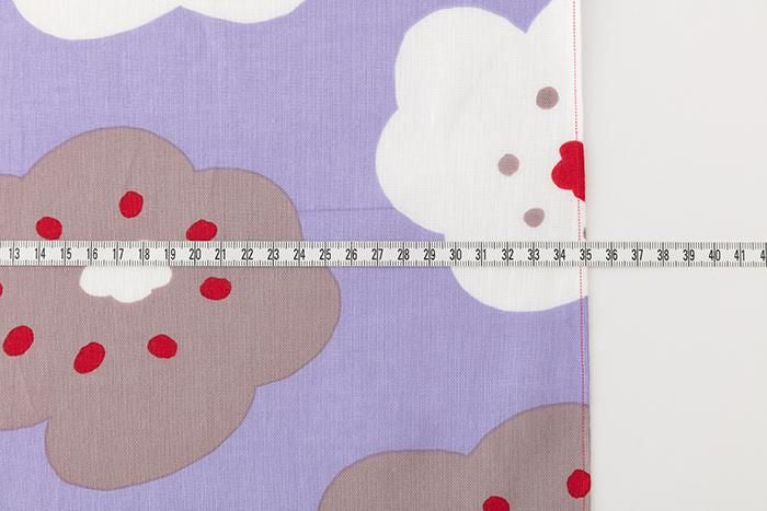 按重量出售的纺织品（伊势棉布手巾）/ Hohoemi 小紫红色 <50 厘米>