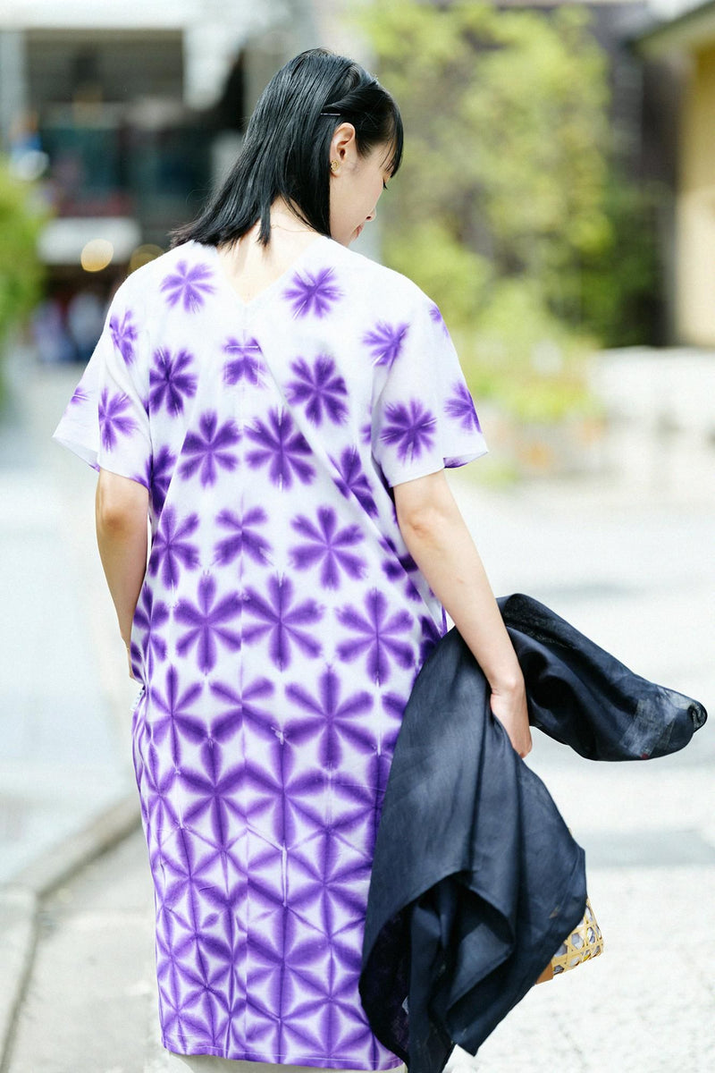 Shinkiyo Shibori 文字长方形衣服