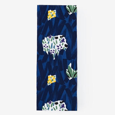 ISE Cotton Textile Tenugui / Fleurs sous-marine, Moon Dew