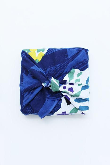 ISE Cotton Textile Tenugui / Fleurs sous-marine, Moon Dew