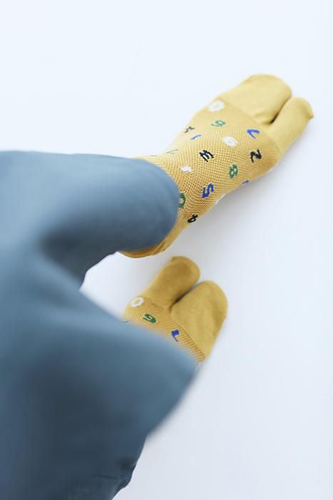 鹿の子 足袋下 (踝丈)／SO-SU-U 芥子色（からしいろ）