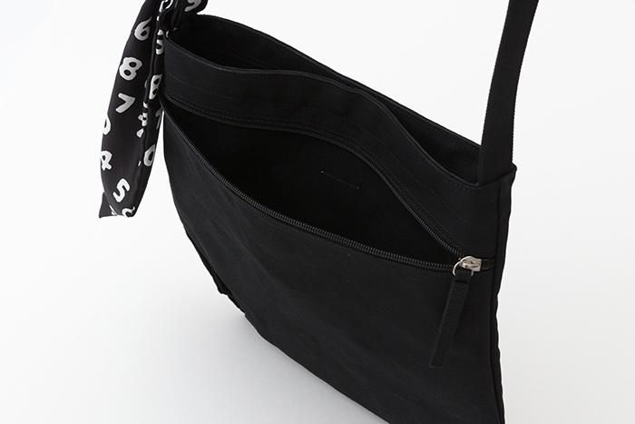 附飾帶 穩 帆布側揹包/黑色 SO-SU-U十數 昆