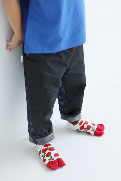 ●Tabi Socks for Kids Low-cut / Tomato【S・M・L】
