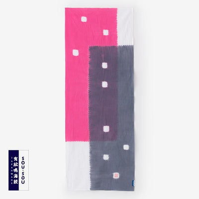 SOU・SOU×有松鳴海絞手巾／山雅商店謹製 彩遊 紅鼠​ ​