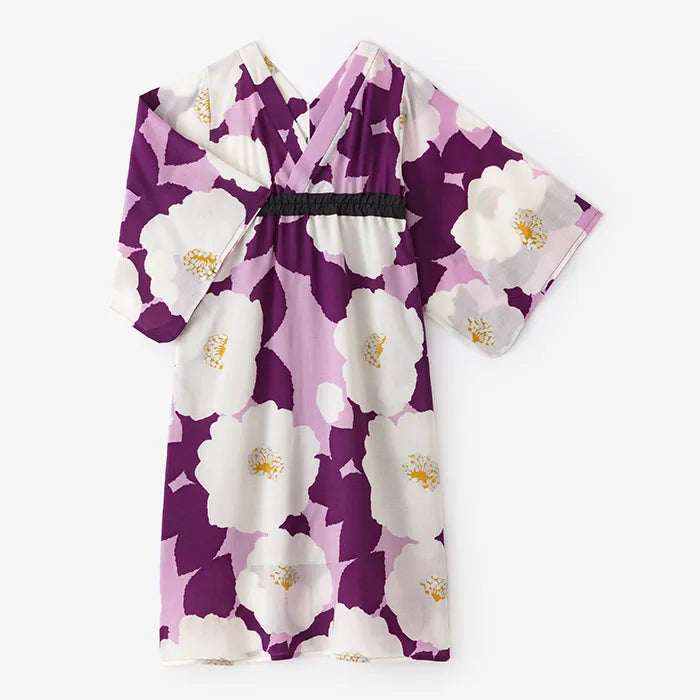 【官网限定】毛斯纶和服形洋装/春兰