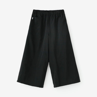 Wide-legged Pants Muslin Wool Black