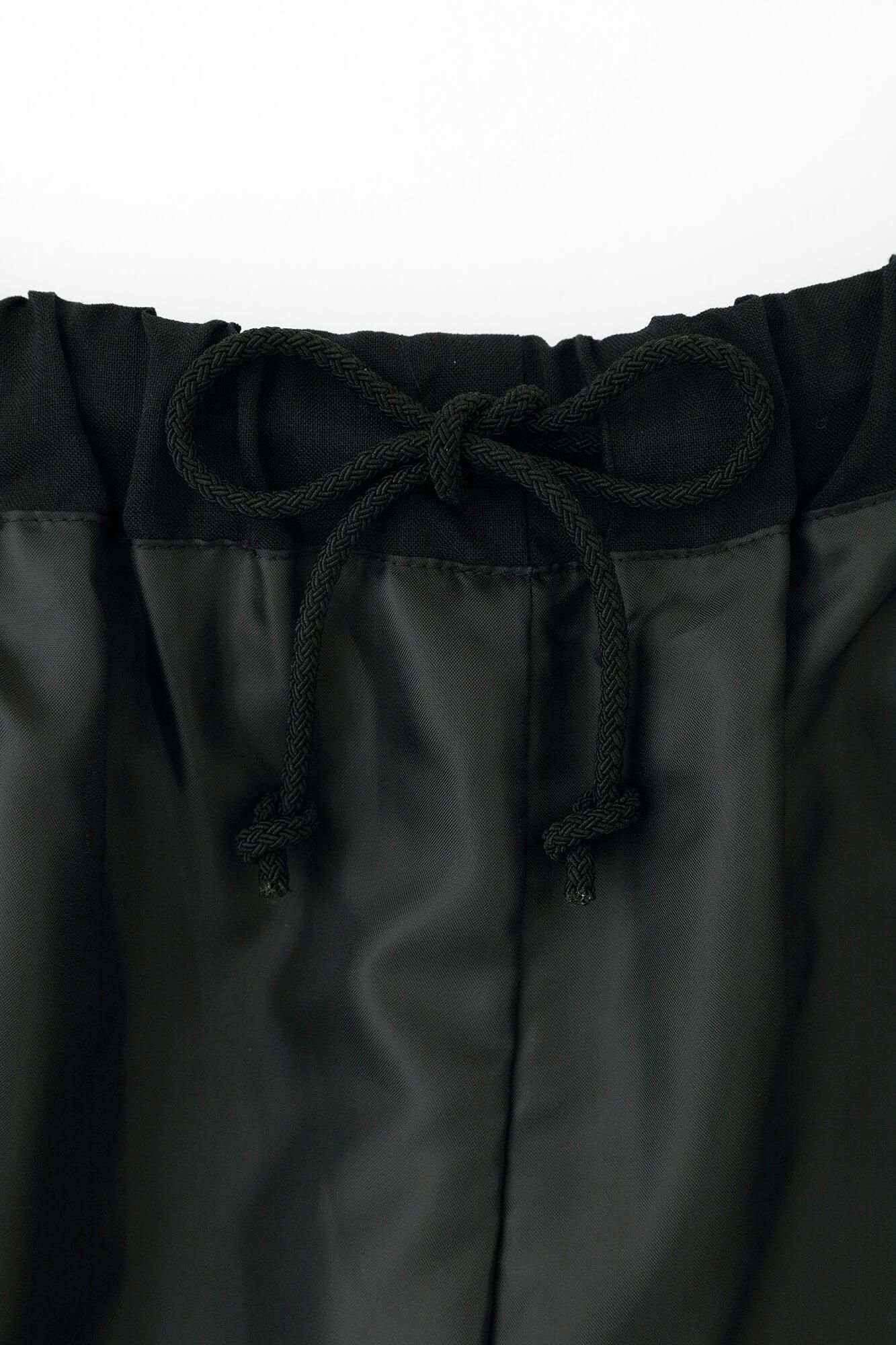 モスリン 広形（ひろなり）もんぺ／濡羽色（ぬればいろ）