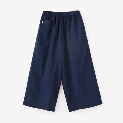 Muslin Wool Wide-legged Pants / Dark Blue