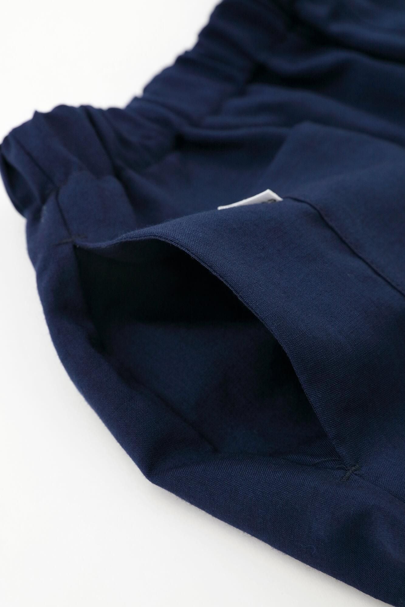 平纹细布宽蒙佩/深蓝色