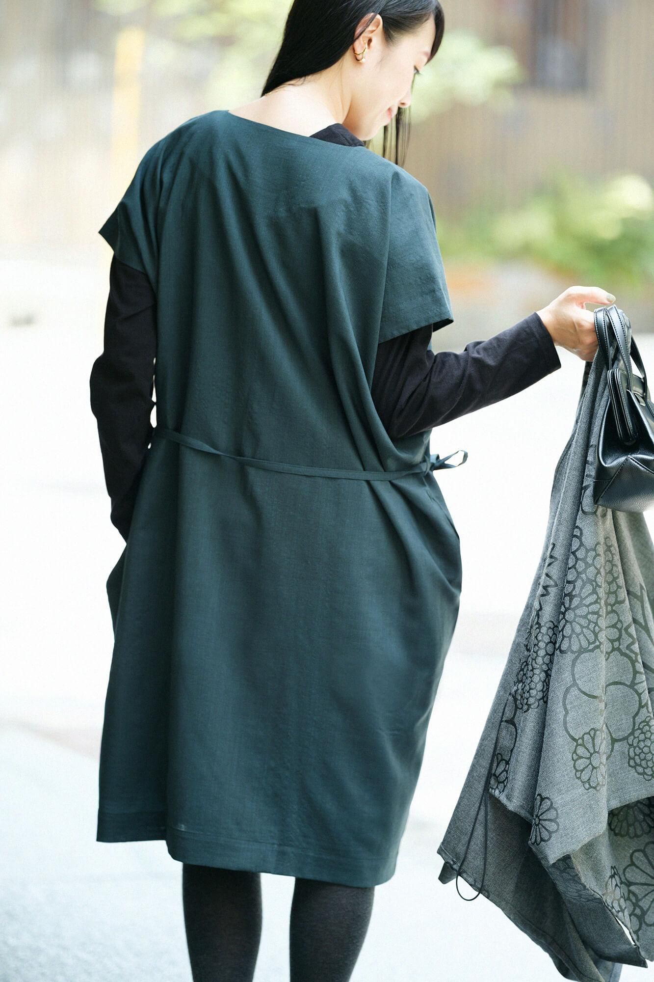 sousou ソウソウ　モスリン長方形衣 ワンピース　ほほえみ　花柄　貫頭衣 モスリン 長方形衣（ちょうほうけい）／仲よし