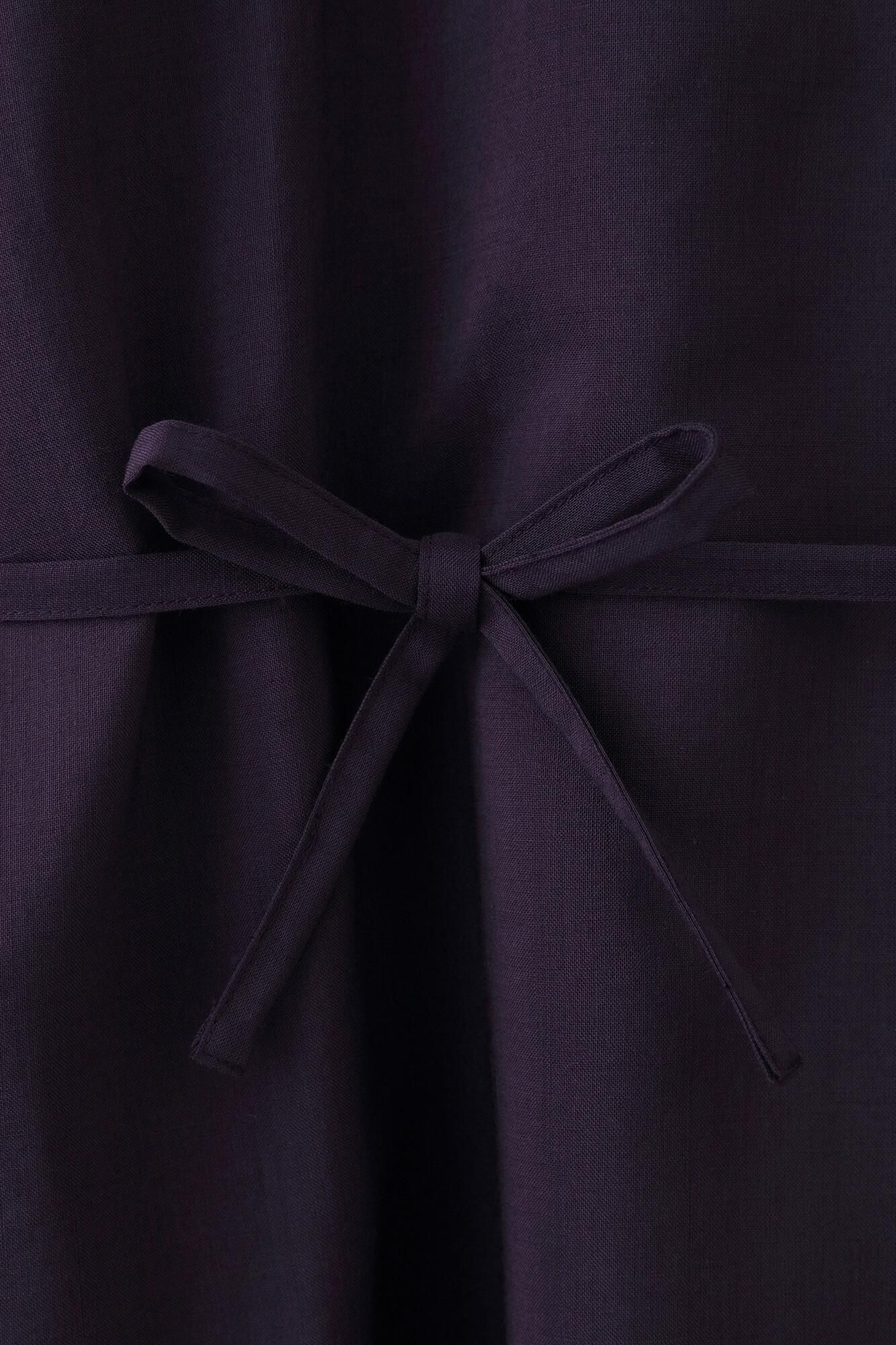 毛斯綸 長方形洋裝（chohokei）/深紫色2