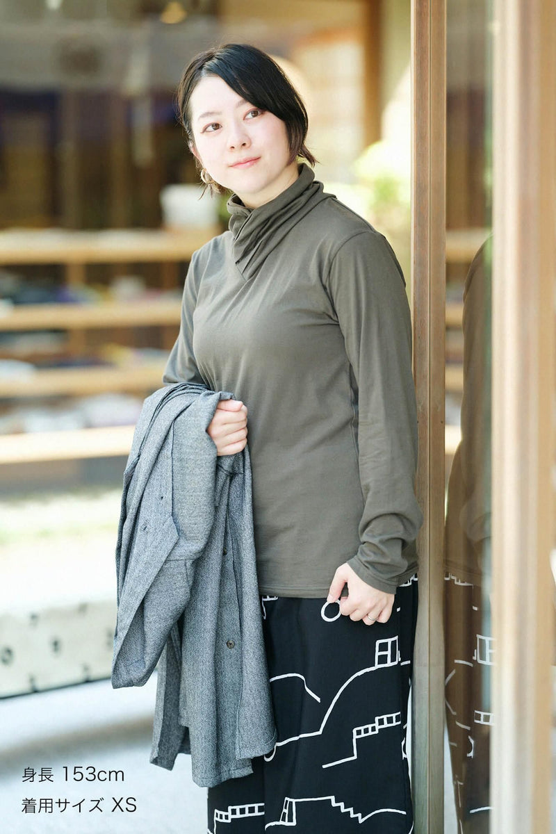 Turtle Neck Shirt Plain Color