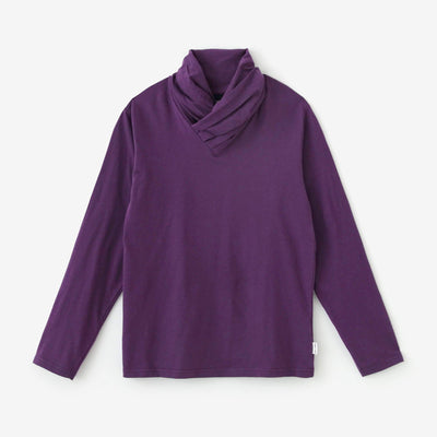 高領上衣／紫色
