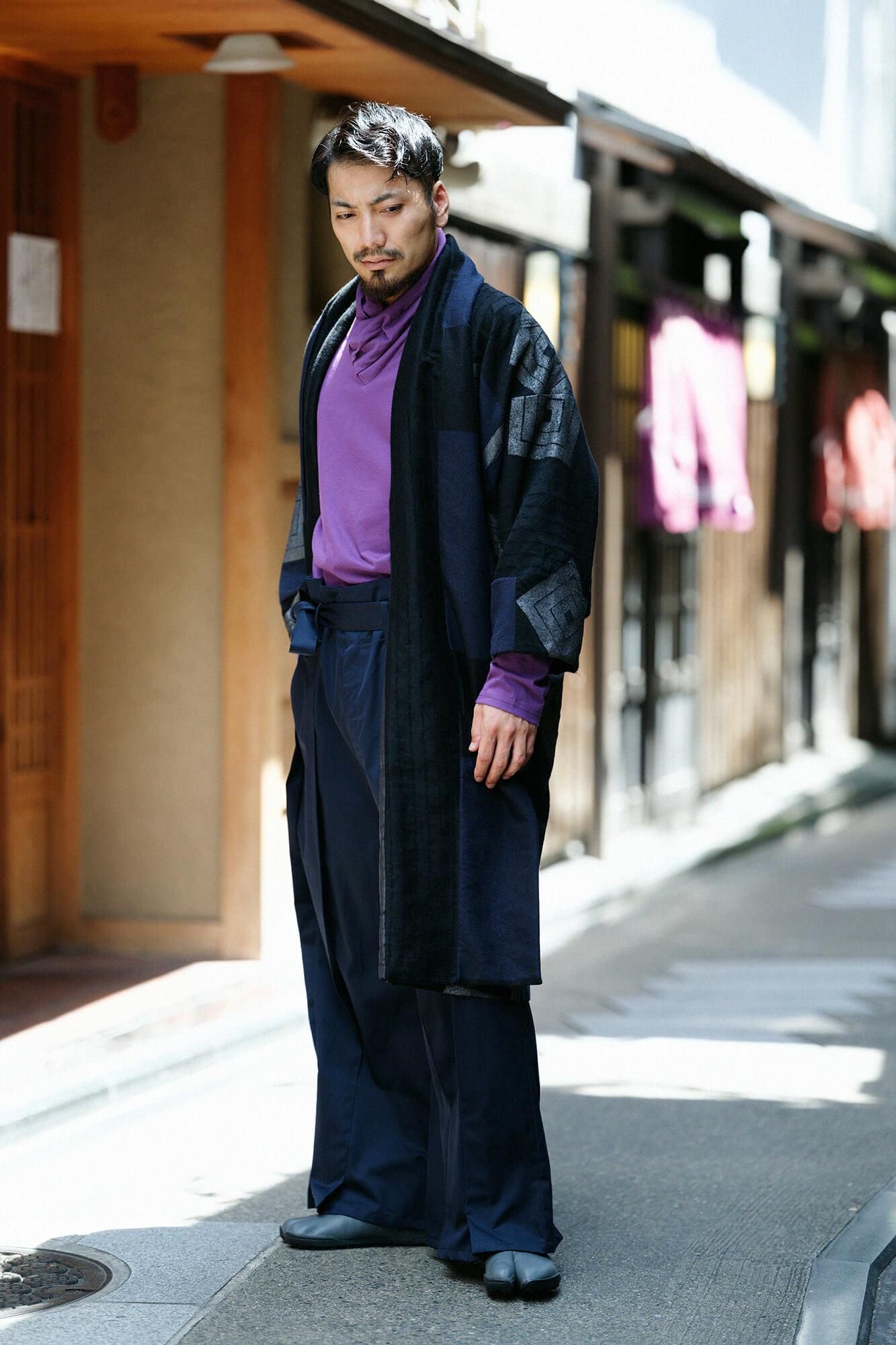 高領上衣／紫色