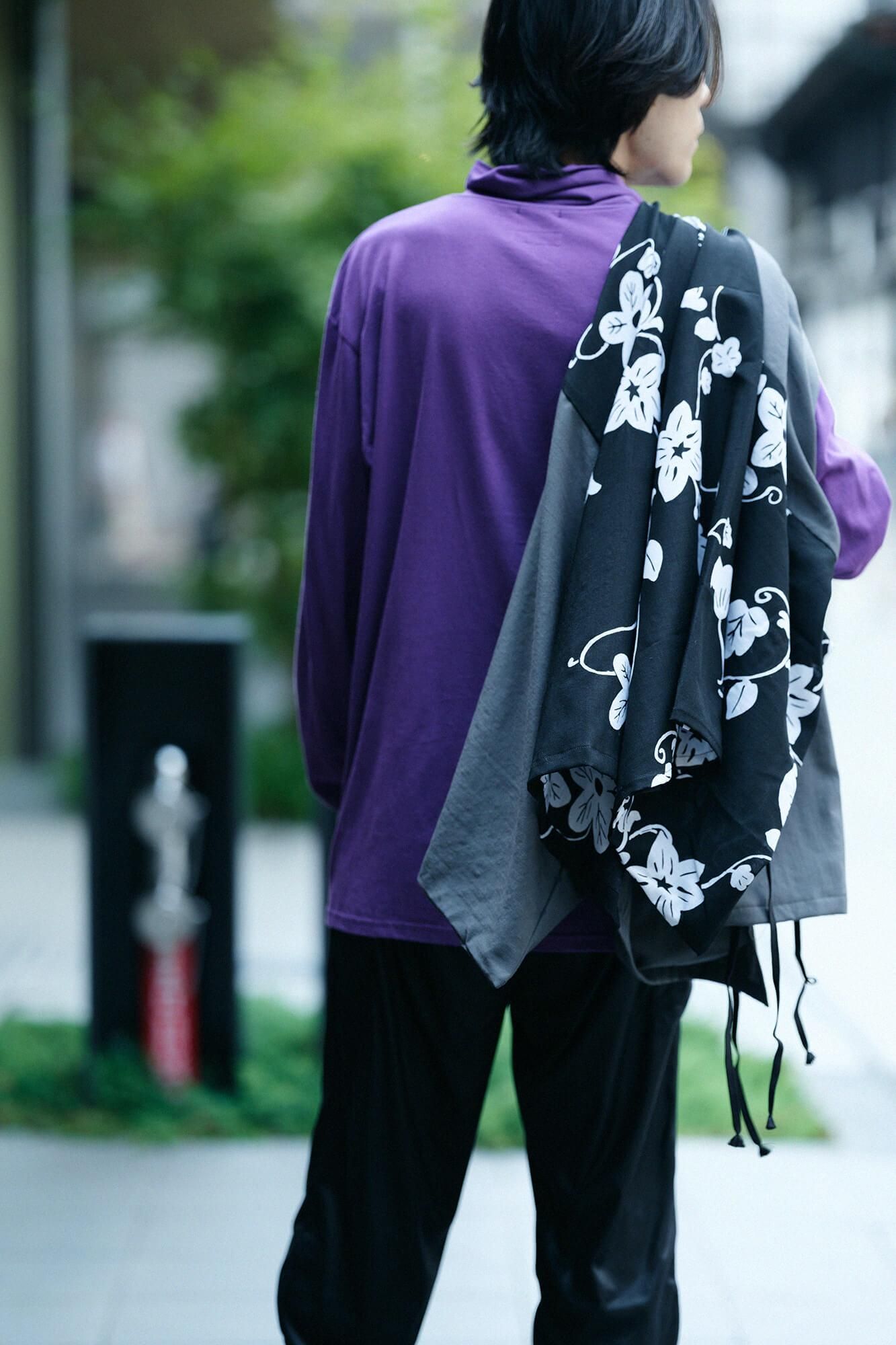 高領上衣／紫色