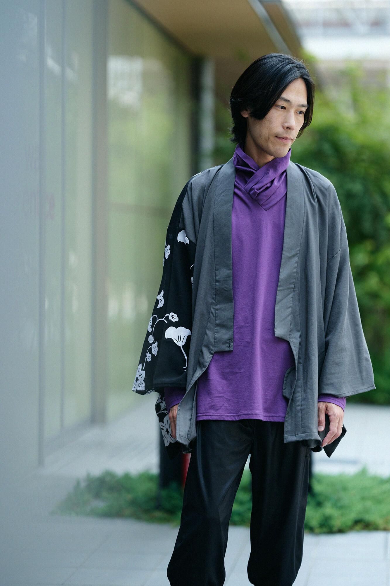 衿巻ジバン／杜若色（かきつばたいろ）