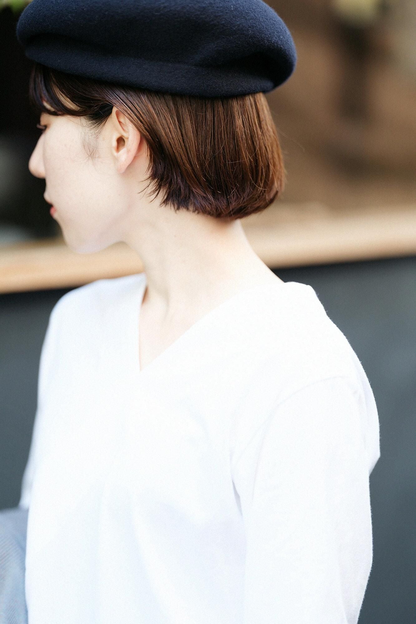 누키에리 지반 색이 다른소매 40쌍/ 흰색×흰 매실쥐