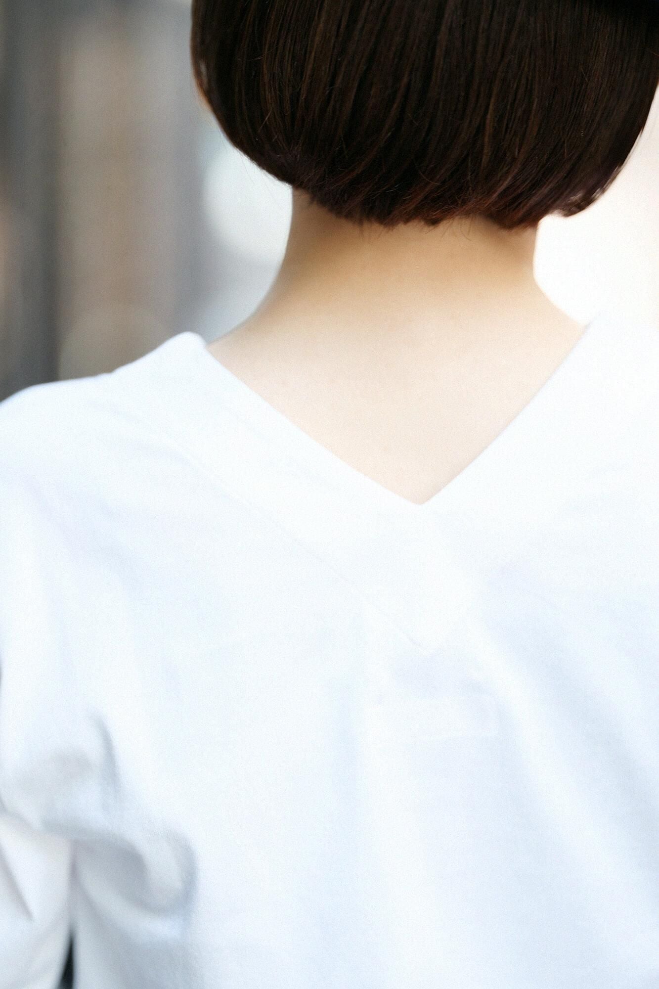 누키에리 지반 색이 다른소매 40쌍/ 흰색×흰 매실쥐