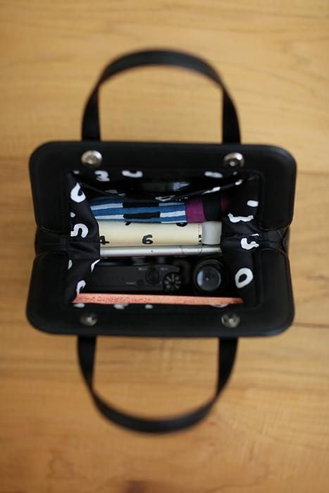 SOU・SOU× y'saccs 페이크 가죽 토트 가마 작은/검은색(당신이 그것을 입었다면 괜찮습니다) ×SO-SU-U콘