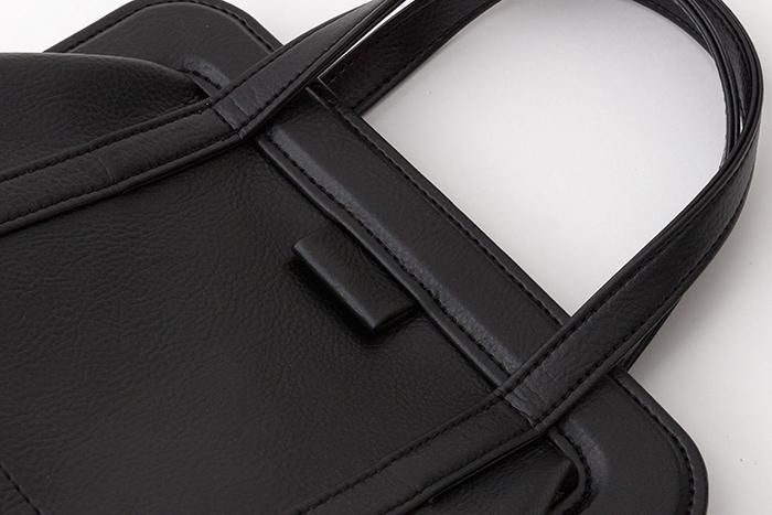 SOU・SOU× y'saccs 페이크 가죽 토트 가마 작은/검은색(당신이 그것을 입었다면 괜찮습니다) ×SO-SU-U콘