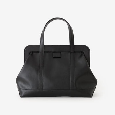 SOU・SOU × Y'SACCS Artificial Leather Tote Bag Medium/ Black×SO-SU-U Kon