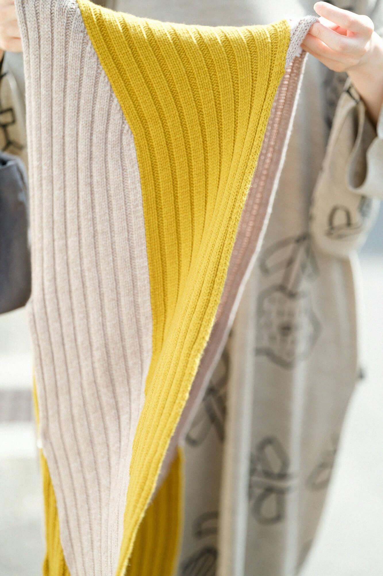 SOU-SOU ALPHA カシミヤ 枯山水染流し　新品未使用 予約】SOU・SOU×ALPHA カシミヤ 枯山水（かれさんすい） 染流し