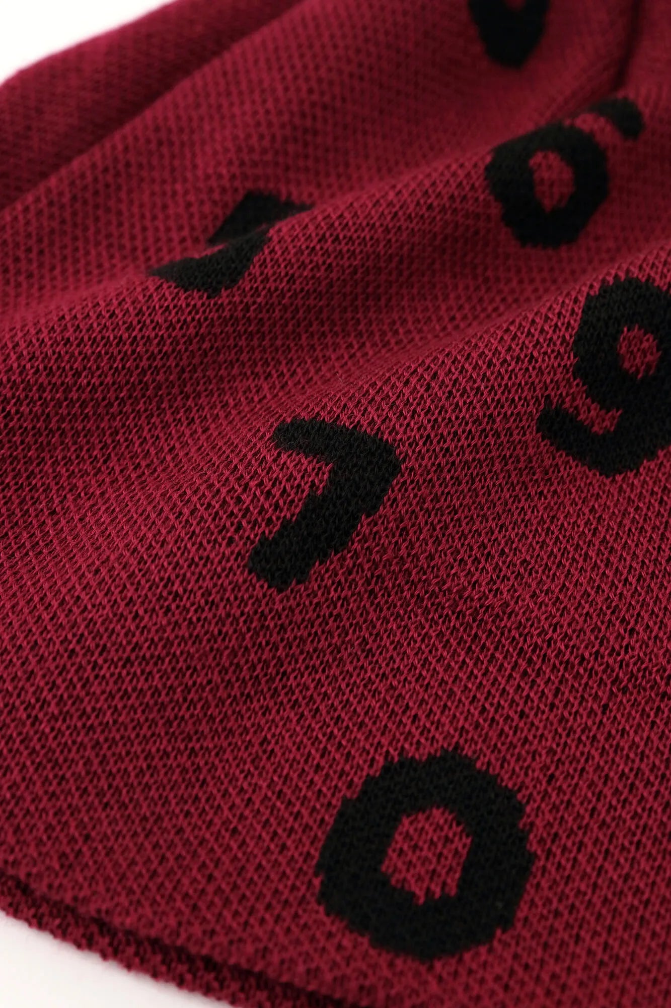 BIKE Strickmütze/SO-SU-U Ober- und Unterteil (Shoka) dunkelrot (rote Farbe)