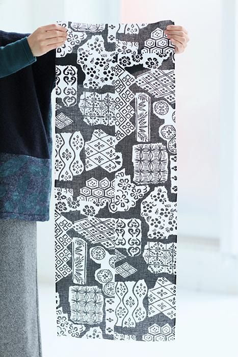 Ise-Baumwolltextil Tenugui/Die Geschichte von Genji