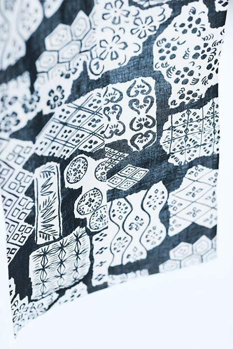 Ise-Baumwolltextil Tenugui/Die Geschichte von Genji