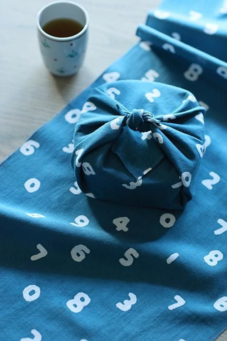 Isemomen Cotton Textile Handkerchief（Short）/ SO-SU-U Aquamarine