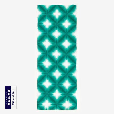 SOU・SOU×Arimatsu Narumi Shibori Tenugui/Zhang Shou制造，雪花5绿色