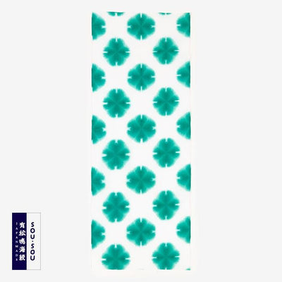 SOU・SOU×有松鳴海紮染 手巾／張正謹製 雪花3綠色