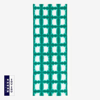 SOU・SOU×有松鳴海紮染 手巾／張正謹製 雪花1綠色