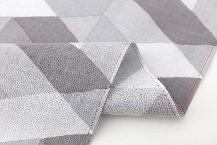 ISE Cotton Textile Tenugui / Tagaichigai Light Encre