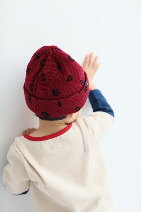 ●BIKE 針織帽素数 上下 胭脂色