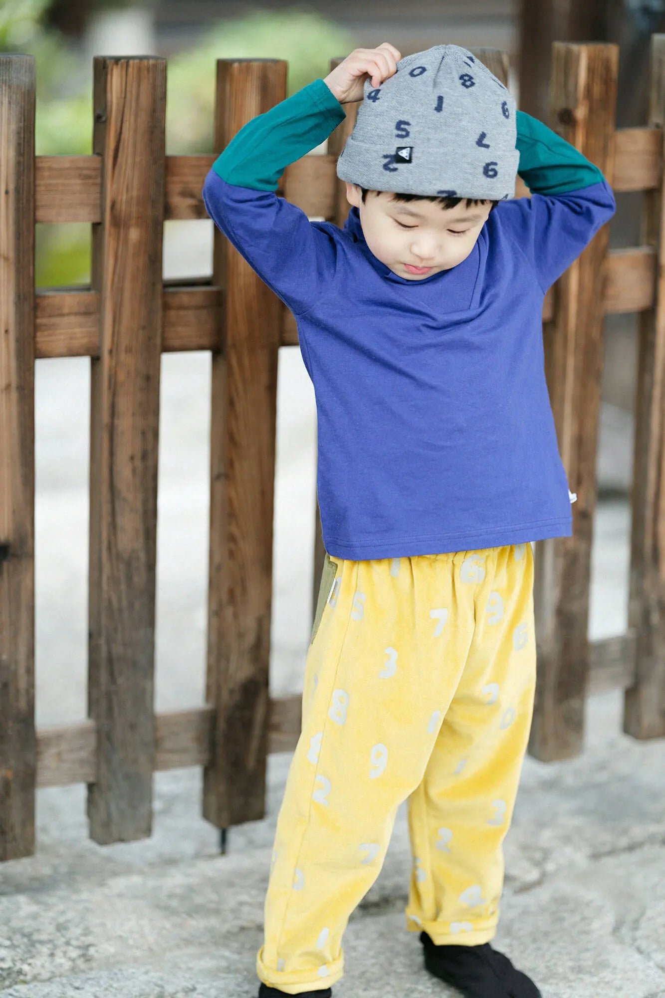 ●BIKE針織帽／SO-SU-U十數 上下 淡灰色