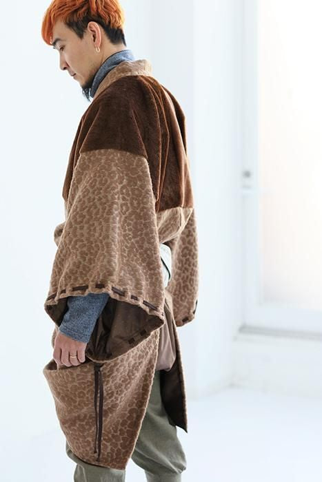 Roll-up Hem Simple Kimono with Lining（F/W）