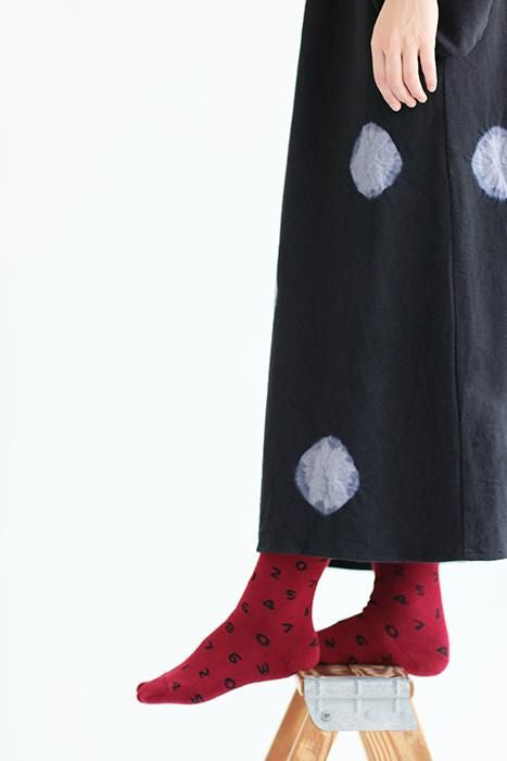 Pile Lining Tabi Socks (Mid-calf)／SO-SU-U Dark Red【Men・Women】