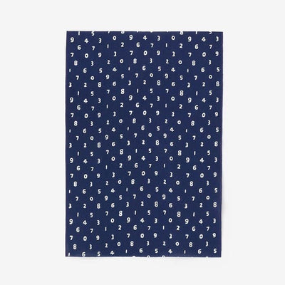 Ise cotton textile tenugui (hime longueur) / mame so-su-u bleu foncé (noukon)