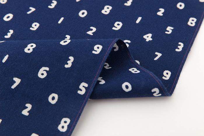 Ise cotton textile tenugui (hime longueur) / mame so-su-u bleu foncé (noukon)