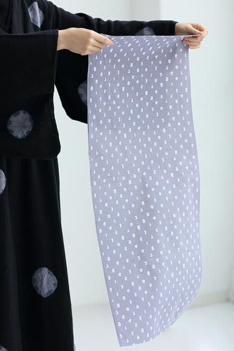 Ise Momen Textil-Tenugui/BohnenSO-SU-U Helle Tintenfarbe (helle Tintenfarbe)