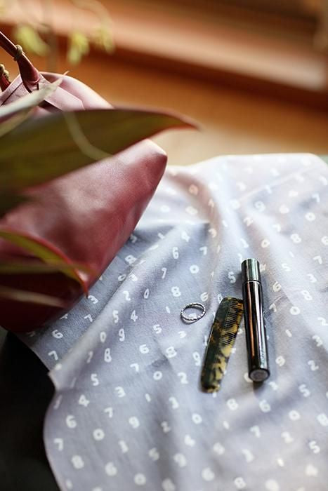 Ise Momen Textil-Tenugui/BohnenSO-SU-U Helle Tintenfarbe (helle Tintenfarbe)