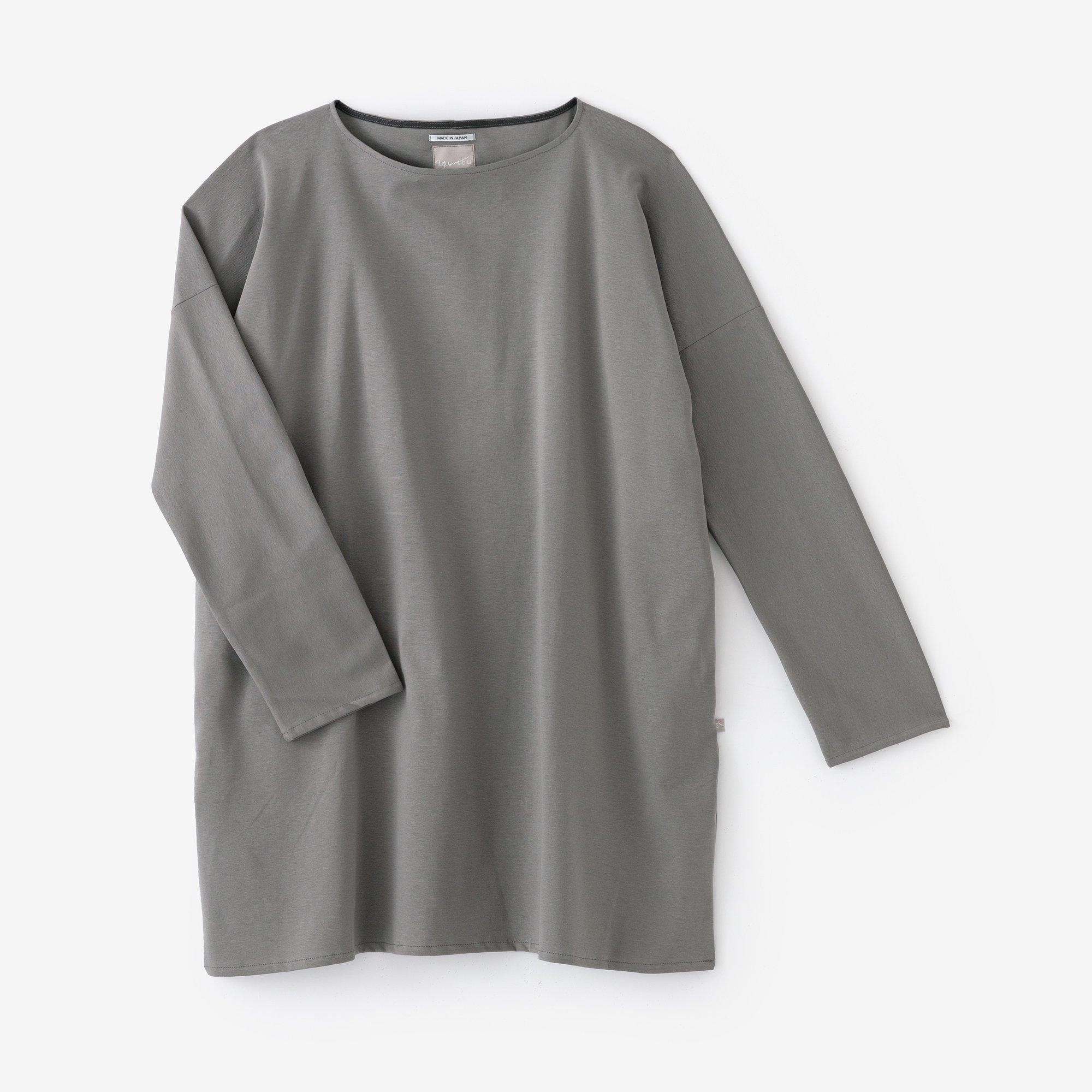 펀치 로마 보트 목이 긴 소매튜닉/ 마우스 색상